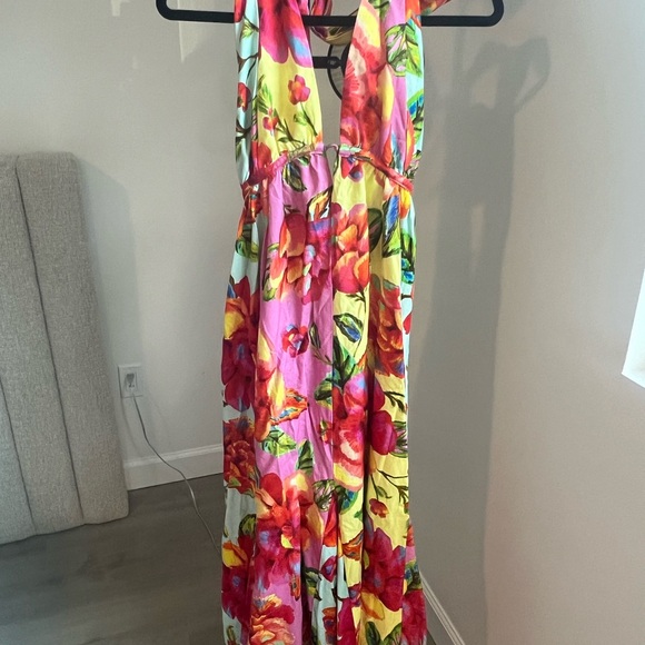 FARM Rio Multicolor Floral Halter Dress - Picture 4 of 7